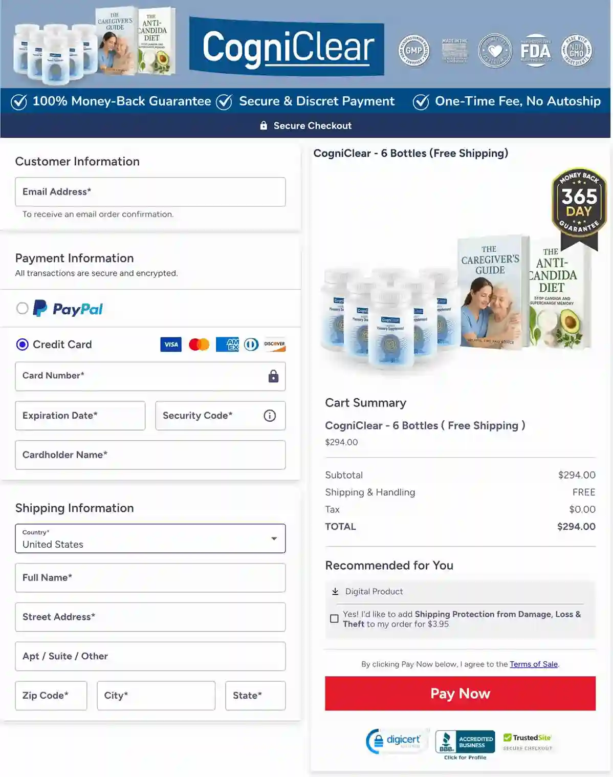 Secure Checkout Form